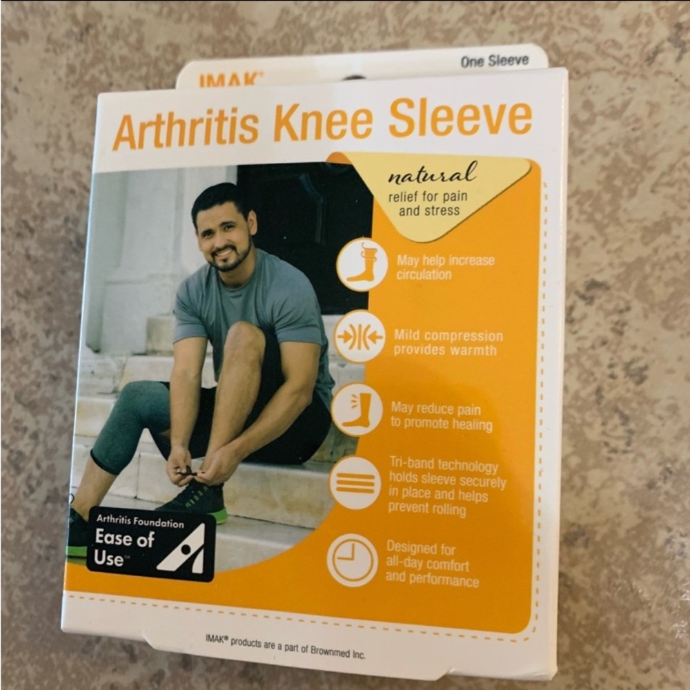 New! IMAX Arthritis Knee Sleeve Ease Arthritis, Fibromyalgia, & Neuropathy Pain